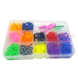 Ji and Ja Mini Pack 600Pcs 11 Colors Refill Rubber Bands Clips Diy Loom Bracelet Kit (Random Shape), Multi-coloured-12