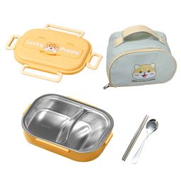 Little Surprise Box, Cute Puppy medium size Stainless Steel Lunch Box for Kids and Adults-image-40
