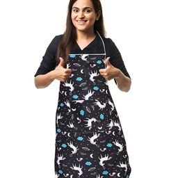 AAZEEM Apron with Front Pocket for Women Men |Adjustable Neck Strap Long Ties Chef Aprons for| Kitchen Cooking |Chef Apron | Pack of 1|-23