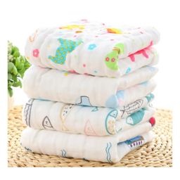 Baby Muslin Washcloth Cotton Face Towels for Newborn Napkins- MULTICOLOUR-image-15
