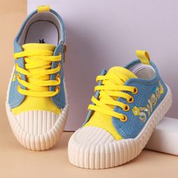 Cute Walk by Babyhug Lace Up Closure Casual Shoes with Sequin Applique - Yellow-image-76