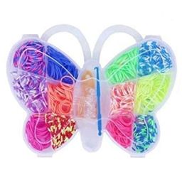 ji & ja Ji and Ja Mini Pack 600Pcs 11 Colors Refill Rubber Bands Clips Diy Loom Bracelet Kit (Random Shape), Multi-coloured image 2