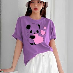 Parona Graphic Printed Round Neck Drop-Shoulder Sleeves T-shirt-image-93
