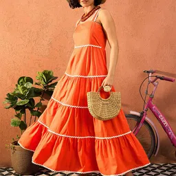 Pink Paprika by SASSAFRAS Fit & Flare Maxi Dress-picture-58