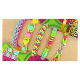 ji & ja Ji and Ja Mini Pack 600Pcs 11 Colors Refill Rubber Bands Clips Diy Loom Bracelet Kit (Random Shape), Multi-coloured image 4