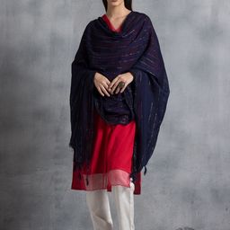 INDYA Striped  Dupatta-14