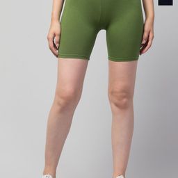 HIRRUX Women Pack of 2 Skinny Fit Low-Rise Cycling Sports Shorts-picture-22