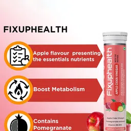 Fixuphealth Set Of 6 Apple Cider Vinegar  Effervescent Tablets - 20 N Each - 84 g Each image 5