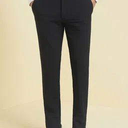 Allen Solly Sport Men Checked Slim Fit Mid-Rise Formal Trousers-image-82