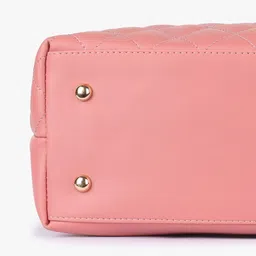 Carlton London Textured Structured Handheld Bag with Quilted image 5