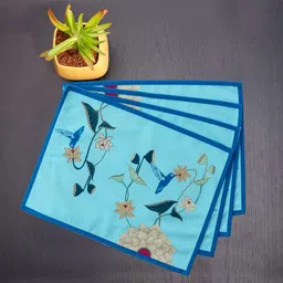 Indisca Designs 4-Pcs Black & White Printed Table Placemats-image-37