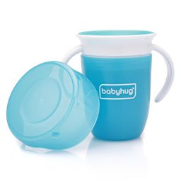 Babyhug 360 Degree Spill Proof Training Sipper Cup Blue - 240 ml-21