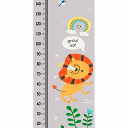 WENS Lion Club Height Measurement Removable Wall Sticker - Grey-picture-47