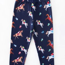 Kookie Kids Full Length Printed Leggings - Navy Blue-image-127