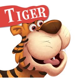 Board Book Tiger Cutout Board Book - English-18