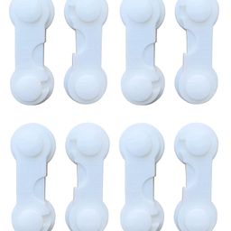 THE LITTLE LOOKERS Multipurpose Safety Lock for Doors, Cabinet, Fridge, Drawer  (White, Pack of 8)-25