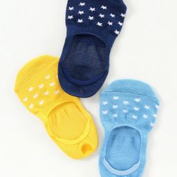 Honeyhap Premium Ankle Length Bamboo Nylon Spandex Pack of 3 - Blue Yellow-image-99