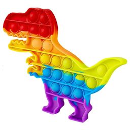 VGRASSP Dinosaur Shape Pop Bubble Stress Relieving Silicone Pop It Fidget Toy (Colour May Vary)-11