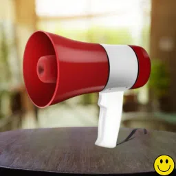 Handheld Megaphone with Siren, Microphone & Rechargeable for Outdoor EventsA13 Megaphone Portable Megaphone Siren Loudspeaker Function &Long Battery BackupU13 Outdoor PA System-13