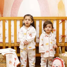 Snuggly Spaces Kids Printed Night suit-image-37