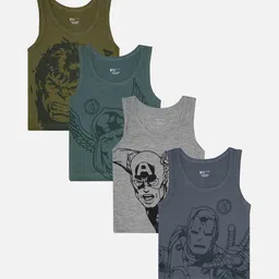 Bodycare Boys Pack of 4 Assorted Cotton Innerwear Vests-image-25