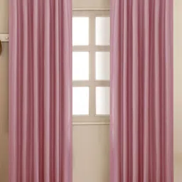HOMEMONDE Lavender 2 Pieces Black Out Door Curtains-image-45