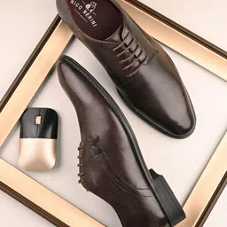 NICO NERINI Men Leather Formal Derbys-picture-26