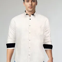 Dennis Lingo Men Solid Spread Collar Full Sleeves Regular Fit Casual Shirt-image-46