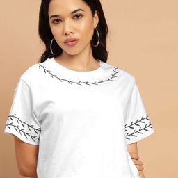 Sands of India Women Slim Fit T-shirt-image-89