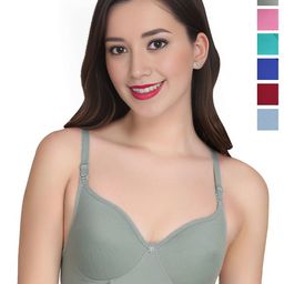 Liigne Women Full Coverage Pack of 6 Bra-33