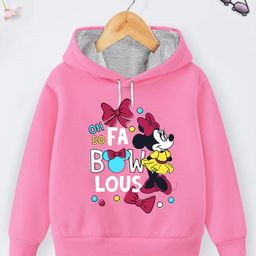 Disney By Miss and Chief Girls Printed Hooded Sweatshirt-image-21