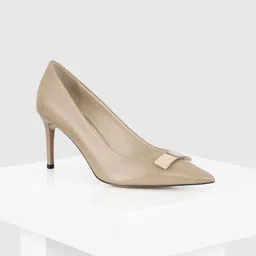 Oroh Linea Women Leather Party Stiletto Pumps-image-22