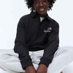 H&M Cotton Jersey Rugby Shirt-image-95