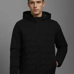 Louis Philippe Men Camouflage Open Front Jacket-image-26
