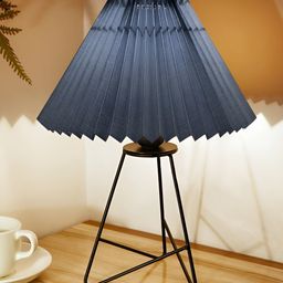 Homesake Grey Metal Industrial Frusturical Shaped Table Lamp-27