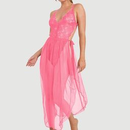 Krelin Net Shoulder Straps Self Design Baby Doll-image-74