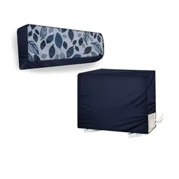 The Furnishing Tree Split AC Cover Set of Indoor and Outdoor Unit Used for 1 Ton Bluestar PLU Ditzy-image-63