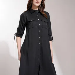 ESPYR By Tokyo Talkies Button-Down Longline Shrug image 2