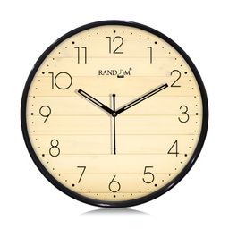 RANDOM Brown & Black Round Contemporary Wall Clock-picture-40