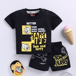 YK X Tinyo Infant Boys Tom & Jerry Printed T-shirt with Shorts-picture-36