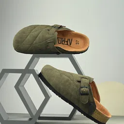 AfroJack Women Mules with Laser Cuts Flats-49