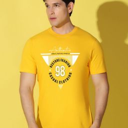 WOOSTRO Men Typography Printed Monochrome Slim Fit T-shirt-picture-9