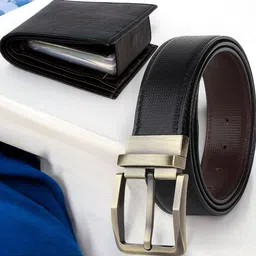 Provogue Men Set Of 2 Wallet and Belt Accessory Gift-image-34