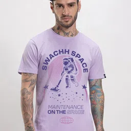 Bewakoof Men Typography Printed Round Neck Cotton T-shirt-picture-42