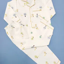 Freesia Array Unisex Kids Printed Night suit-image-98