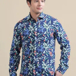 AMSWAN Men Floral Opaque Printed Casual Shirt-picture-32