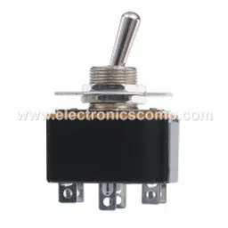 10 Amp DPDT ON-OFF-ON (Center Off) Toggle Switch - Lock Action-11