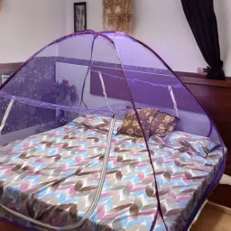 mstiyagarments Polyester Adults Washable Foldable Double Bed with Free Saviours Mosquito Net image 2