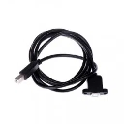 USB 2.0 Type B Male To Type B Female Printer Extension Cable With Panel Mount - 50 cm-9