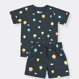 Orange Sugar Unisex Kids Printed T-shirt with Pyjamas-image-89